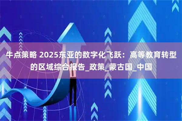 牛点策略 2025东亚的数字化飞跃：高等教育转型的区域综合报告_政策_蒙古国_中国
